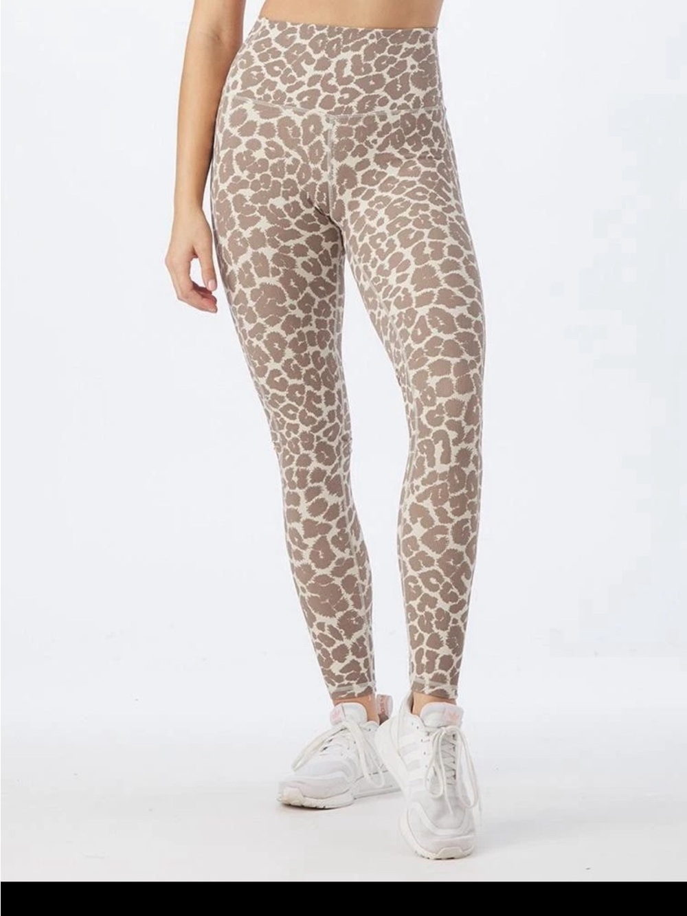 Glyder directional leggings full length leopard print